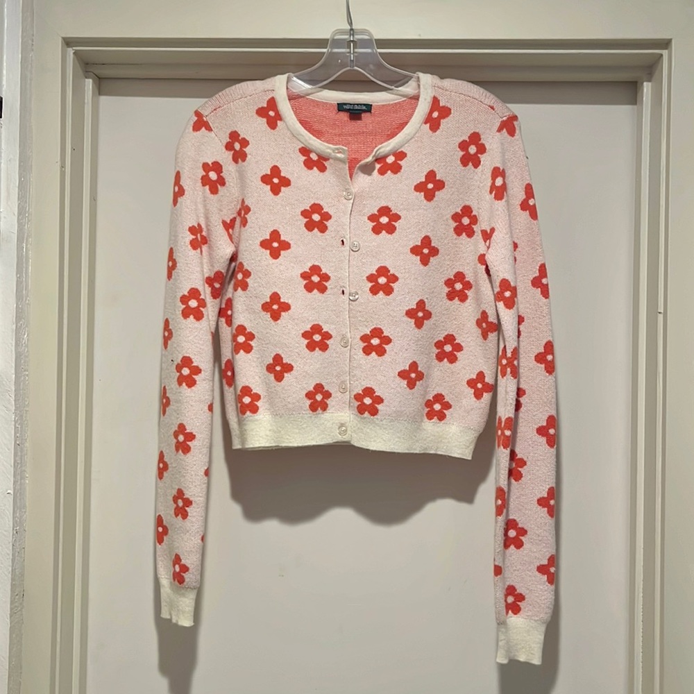 Womens Flower Cardigan